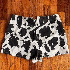 Cow Print Shorts